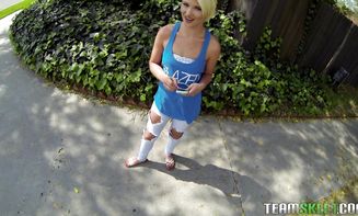 Sensual girlie Dani Desire is about to have sex with a stranger she just met